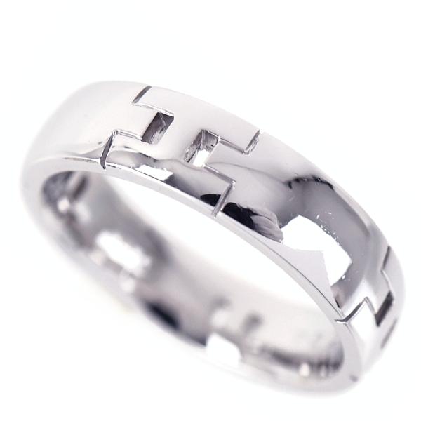 エルメス 指輪 K18WG ヘラクレス サイズ60 19号 リング ジュエリー アクトワン