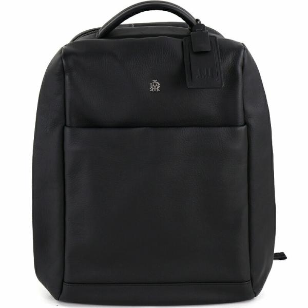 ダンヒル バックパック レザー ブラック 無地 ワンポイントロゴ リュック メンズ A4サイズ収納 ...