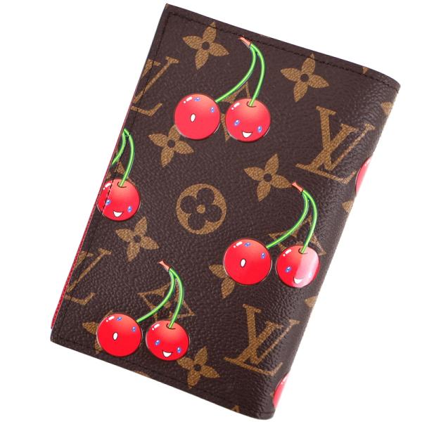 ルイヴィトン パスポートケース モノグラム・チェリー クーヴェルテュール・パスポールMM M1342...