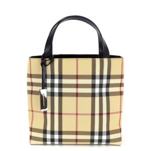 美品【バーバリー】ノバチェック シャドーホース トートバッグ ワンショルダー BURBERRY バーバリー ノバチェック シャドーホース ショルダー