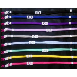 カラフルネックストラップ　樹脂部品白色　引っ張り安全装置付き　1本