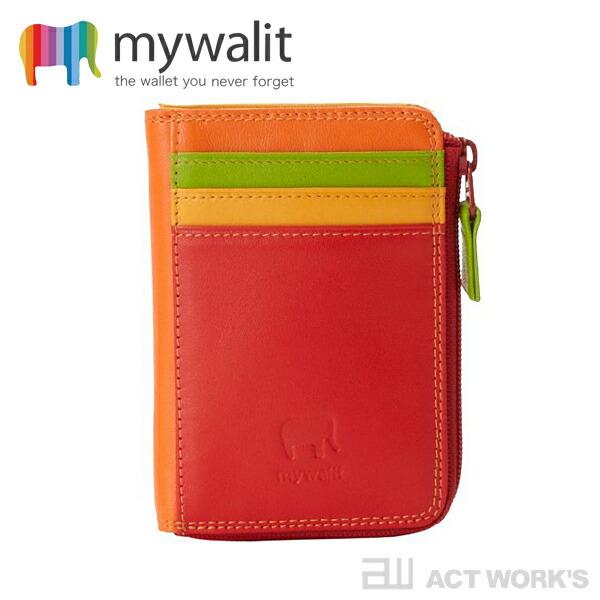 全5色 mywalit ジップパースIDケース パスケース 定期入れ カードケース 小銭入れ レザー...