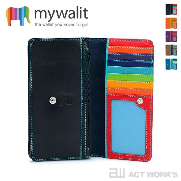 全5色 mywalit 長財布 ミディアムパースウォレット MY1002 小銭入れ ロングウォレット...