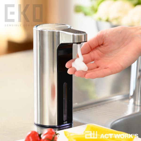 EKO アロマソープディスペンサー 泡ソープ／液体ソープ 手洗い 食器洗い 洗面台 液体石鹸 せっけ...