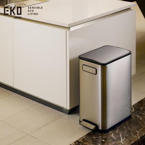 EKO エコフライステップビン 20L  1年保証 ペダル式 ペダル 足踏み ふた付き ゴミ箱 くず...