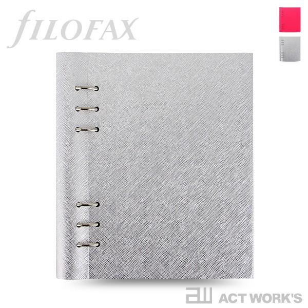 FILOFAX clipbook レザー調 A5サイズ(フローラピンク／シルバー) クリップブック ...