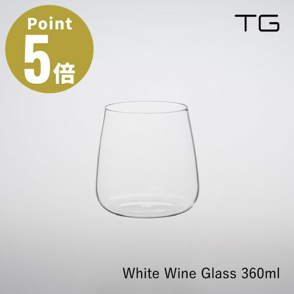 TG Heat-resistant Stemless White Wine Glass 360ml【...