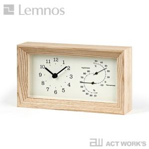 LEMNOS FRAME 温湿度計付き置き時計 タカタレムノス 温度計 湿度計 フレーム｜アクトワークス