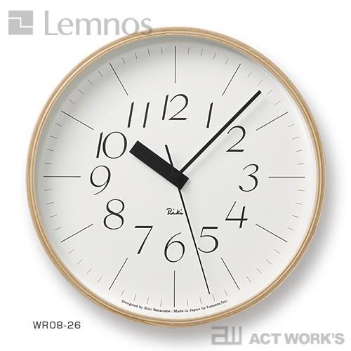 LEMNOS RIKI clock RS Lサイズ 電波時計 掛け時計 リキクロック（L） タカタレ...