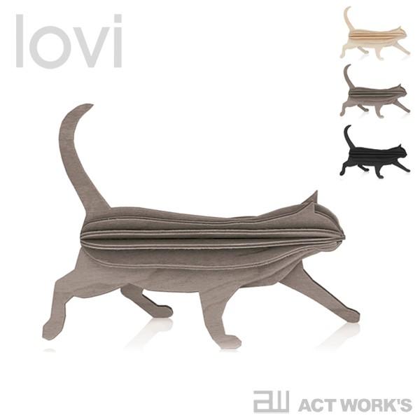 lovi キャット 12cm Cat ロヴィ ねこ ネコ 黒猫 白樺 バーチ材 北欧 オブジェ フィ...