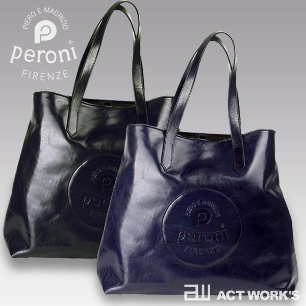 peroni ペローニ レザートートバッグ P-54（ハンドル平） レザー 皮革 イタリア フィレン...
