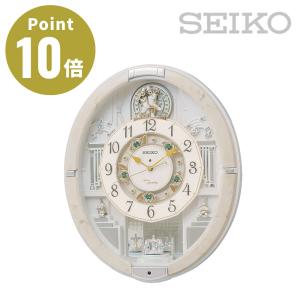 SEIKO セイコー RE576A からくり時計【掛け時計 メロディ再生 トリプルセレクション マーブル模様 電池式 おしゃれ インテリア時計 寝室 リビング】
