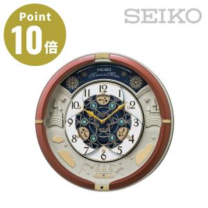 SEIKO セイコー RE601B からくり時計【掛け時計 メロディ再生 トリプルセレクション 電池式 おしゃれ インテリア時計 寝室 リビング】