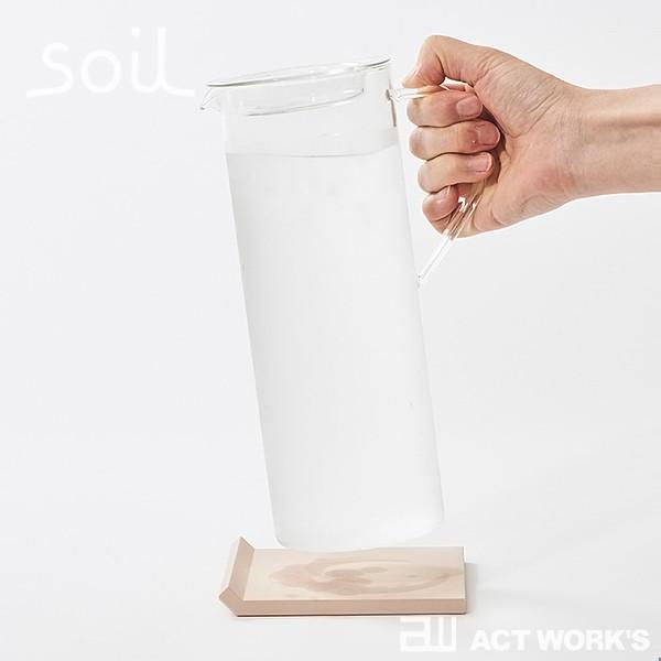 soil コースターforボトル ソイル 珪藻土 吸水性 水滴 ペットボトル ウォータージャグ ビー...
