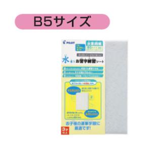 【パイロット】 水筆紙 水書きお習字練習シート (水書用紙) B5サイズの商品画像