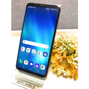 新品同様品 SIMフリー済 isai V30+ LGV35 au モロッカンブルー LG製 利用制限〇 4GB/128GB ワイヤレス充電/耐水・防水 F20
