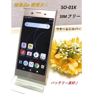 極美品A SIMフリー Xperia XZ1 SO-01K  ウォームシルバー docomo 利用制限〇 nano-SIM対応 バッテリー良好 FF05