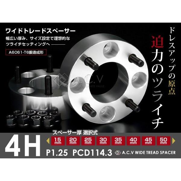 ワイドトレッドスペーサー シルビア S13 4穴 P.C.D114.3 15mm / 20mm / ...