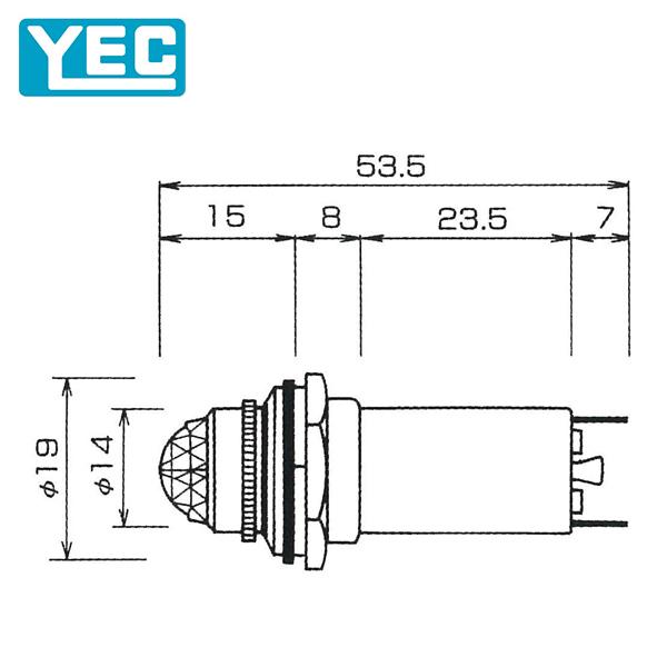 山口電機工業 パイロットランプ・赤・防水型・１２Ｖ PL05R03A