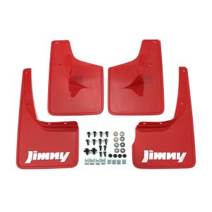 JB64W ジムニー 純正 マッドフラップ レッド 4P 1台分 Jimny ロゴ入り マッドガード...