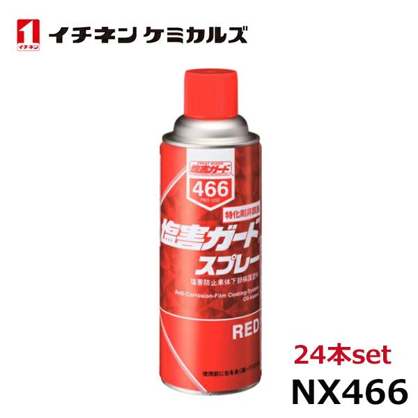イチネンケミカルズ 塩害ガード スプレーレッド 24本 NX466