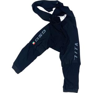 7-ITA（セブン・アイティーエー）メンズ サイクル ウェア 7ITA L'italia Knee Tights Black ひざ丈 ビブタイツ セブンイタリア｜ad-cycle