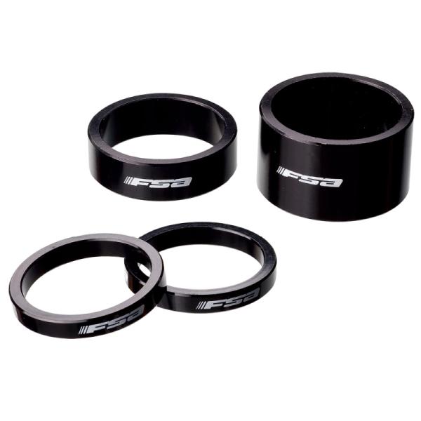 FSA エフエスエー ALLOY SPACER  1 1/8 x3ｍｍ black/スペーサー