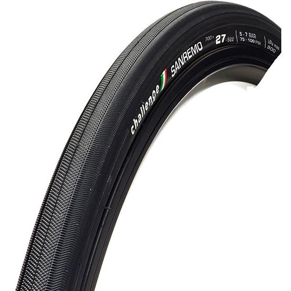 CHALLENGE SANREMO 700X27C クリンチャー (ブラック) チャレンジ サンレモ