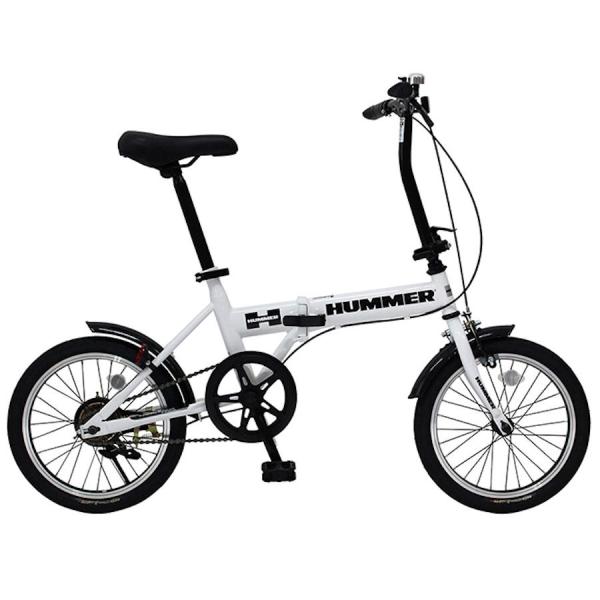 ミムゴ HUMMER MG-HM16N-WH（ホワイト）ハマー ノーパンクタイヤ 16インチ折畳み自...