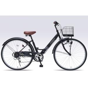折り畳み自転車 26インチ６段変速付き・肉厚チューブ 折りたたみ自転車 マイパラス MC507 VALORE  (マットブラック) （MYPALLAS MC507 VALORE） 折畳み自転車｜ad-cycle