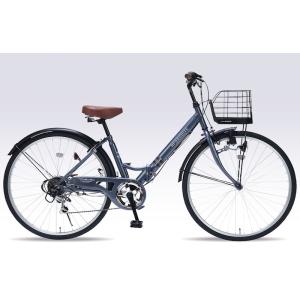 折り畳み自転車 26インチ６段変速付き・肉厚チューブ 折りたたみ自転車 マイパラス MC507 VALORE  (アッシュブルー) （MYPALLAS MC507 VALORE） 折畳み自転車｜ad-cycle