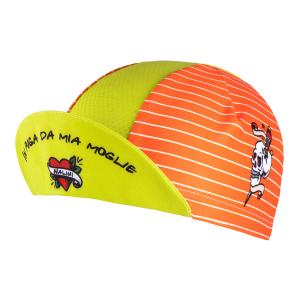 Nalini（ナリーニ）SUMMER CAP サマーキャップ (オレンジ/ライム　4500）　｜ad-cycle