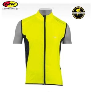 NORTHWAVE(ノースウェーブ） ノース ウインドベスト / NORTH WIND VEST / 89121251 / イエロー / ブラック/ Lサイズ｜ad-cycle