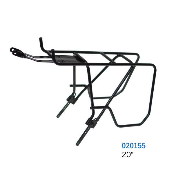 ライトウェイ パニアバッグ対応 オフセット リアキャリア (ブラック) RITEWAY　20“用