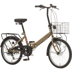 折りたたみ自転車 シオノ キャスケット 20 外装6段 オートライト (カフェ) SHIONO CASQUETTE 206 塩野自転車 フォールディングバイク｜ad-cycle