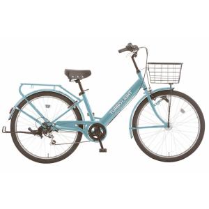 シティサイクル シオノ ターボライト 26 外装6段 オートライト (NJブルー) 26VAH-K-6-HD-B SHIONO TURBO LIGHT 266 塩野自転車