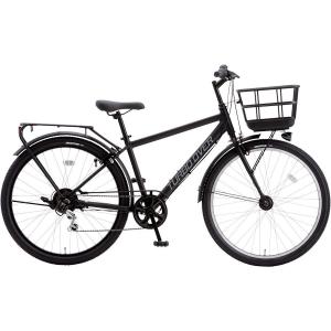 シティサイクル シオノ ターボオーバー 27.5 外装6段 オートライト (フラットブラック) 27.5XAO-K-6-HD SHIONO TURBO OVER 276 塩野自転車