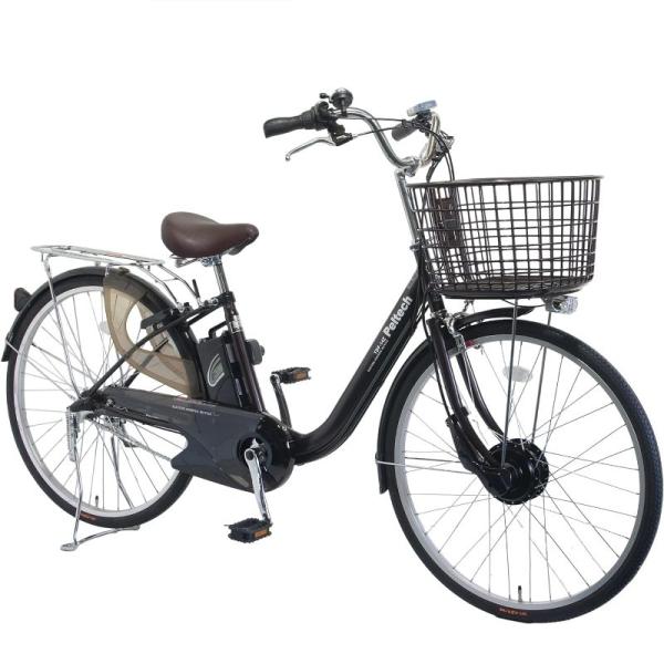 PELTECH(ペルテック) 電動アシスト自転車 26インチ内装3段 TDF-14Z (マットブラウ...