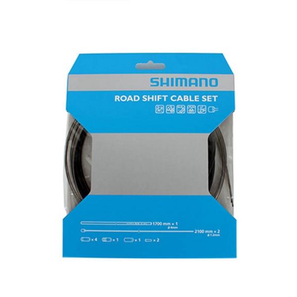 SHIMANO(シマノ) ROAD OT-SP41 SUS（ステンレス）シフトケーブルセット クロ ...