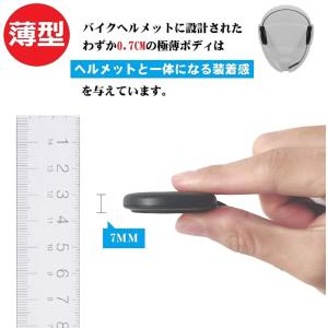 イヤホン バイク用 ヘルメット インカム Bl...の詳細画像2