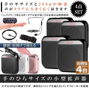 爆買 拡声器 ポータブル 2台セット ハンズフリー ヘッドセット 小型