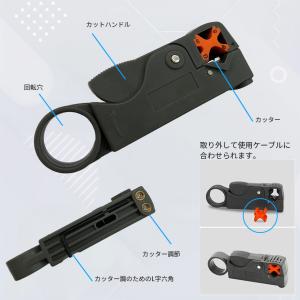 LANケーブル自作工具 テスターセット コネク...の詳細画像5