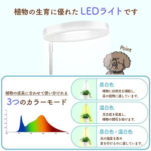 植物育成ライト 3モード 10段階 調光 LE...の詳細画像3