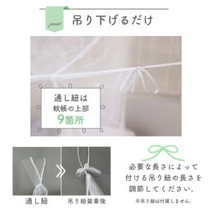 蚊帳 防虫 蚊よけ 虫除け 寝具 キャンプ ア...の詳細画像5