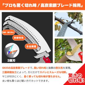 2個セット 高枝ノコギリ 伸縮式 高枝切りノコ...の詳細画像4