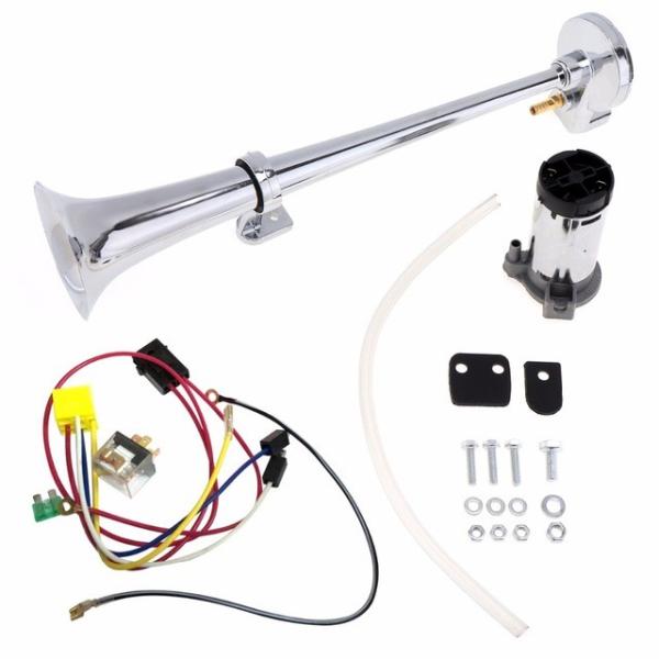 自動車 トランペット エアホーン コンプレッサーキット トラック ボート オートバイに　24Ｖ