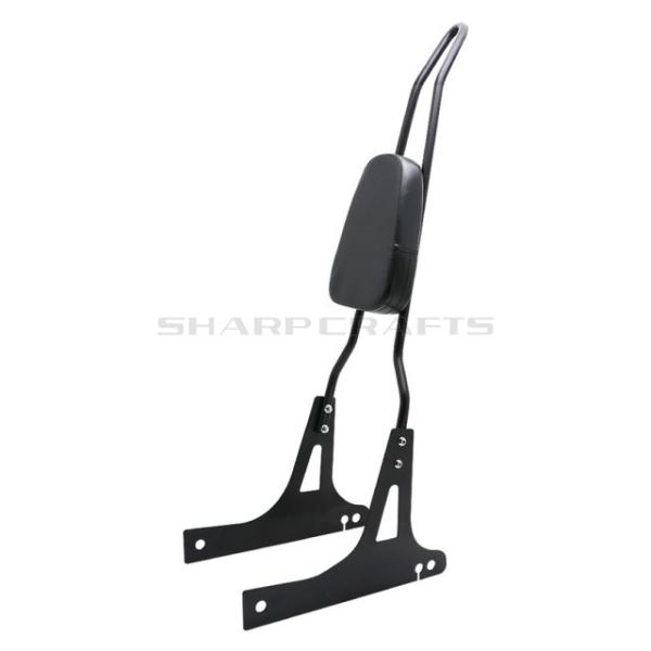 オートバイ ハーレー 背もたれ 旅客荷物ラック FXDC FXDL 汎用 黒