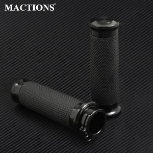 ハンドグリップ  25mm ブラック ハーレー スポーツスター