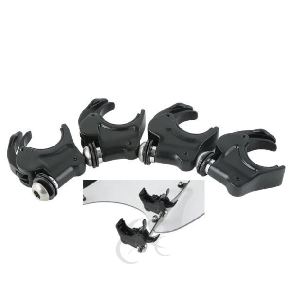 ハーレー39mmフォーク用 デタッチャブルクランプ クォーターフェアリング ウィンドシールド純正タイ...