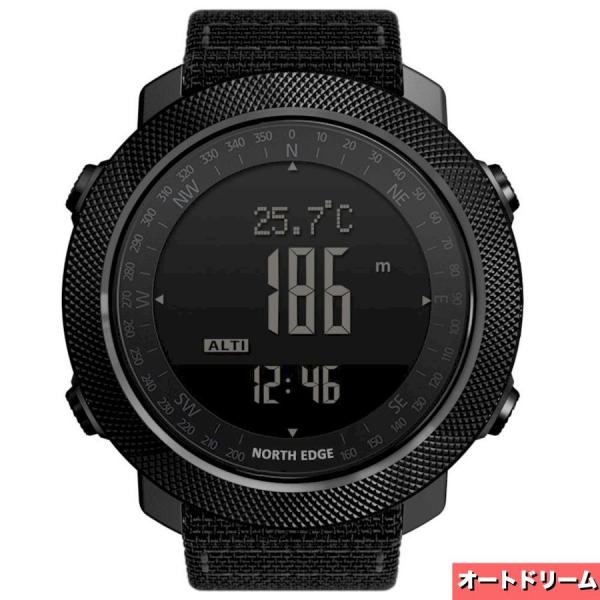 腕時計 メンズ ノースエッジ デジタル時計 スポーツウォッチ ミリタリー アーミー